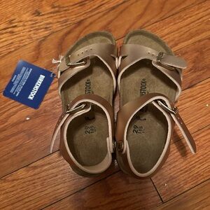 Birkenstock Kids Sandals - Tan and Cream
